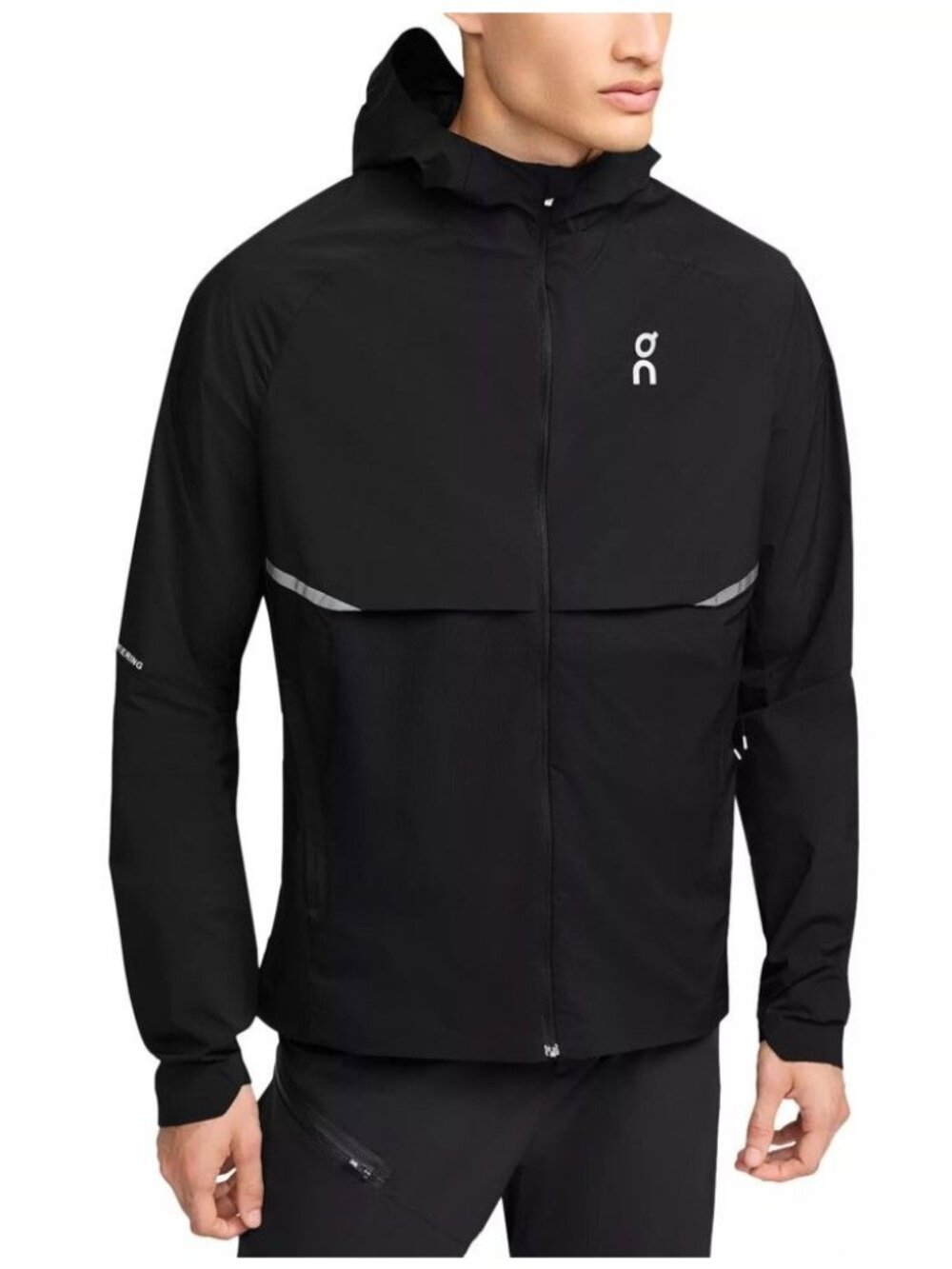 NWT On Running Run On Cloud Core Hood Jacket Black Men's Size L Lightweight